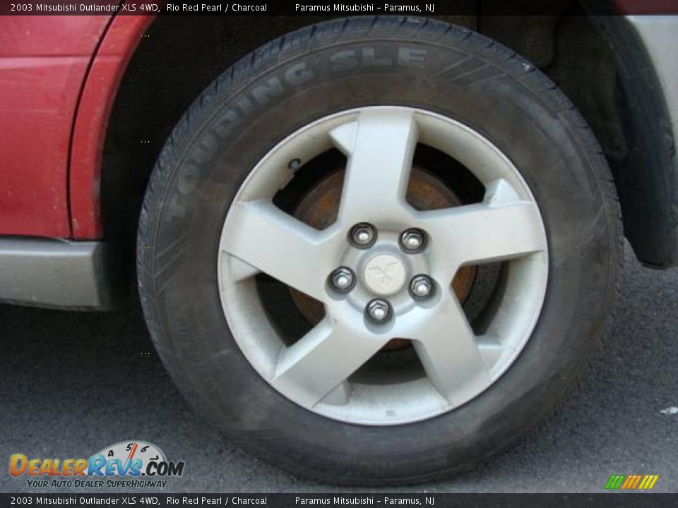 2003 Mitsubishi Outlander XLS 4WD Rio Red Pearl / Charcoal Photo #6
