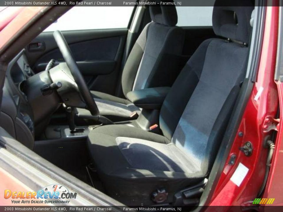 2003 Mitsubishi Outlander XLS 4WD Rio Red Pearl / Charcoal Photo #10