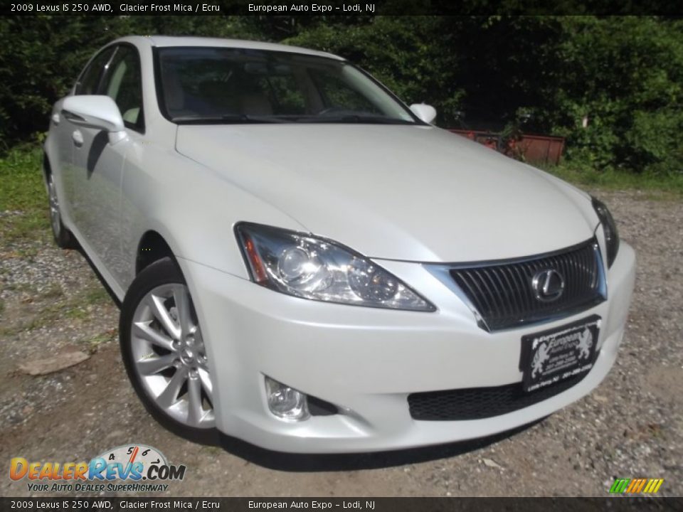 2009 Lexus IS 250 AWD Glacier Frost Mica / Ecru Photo #2