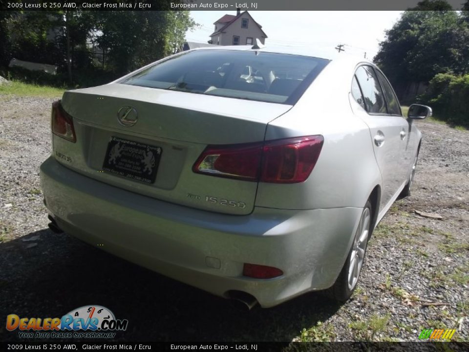 2009 Lexus IS 250 AWD Glacier Frost Mica / Ecru Photo #3
