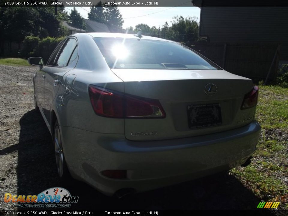 2009 Lexus IS 250 AWD Glacier Frost Mica / Ecru Photo #4