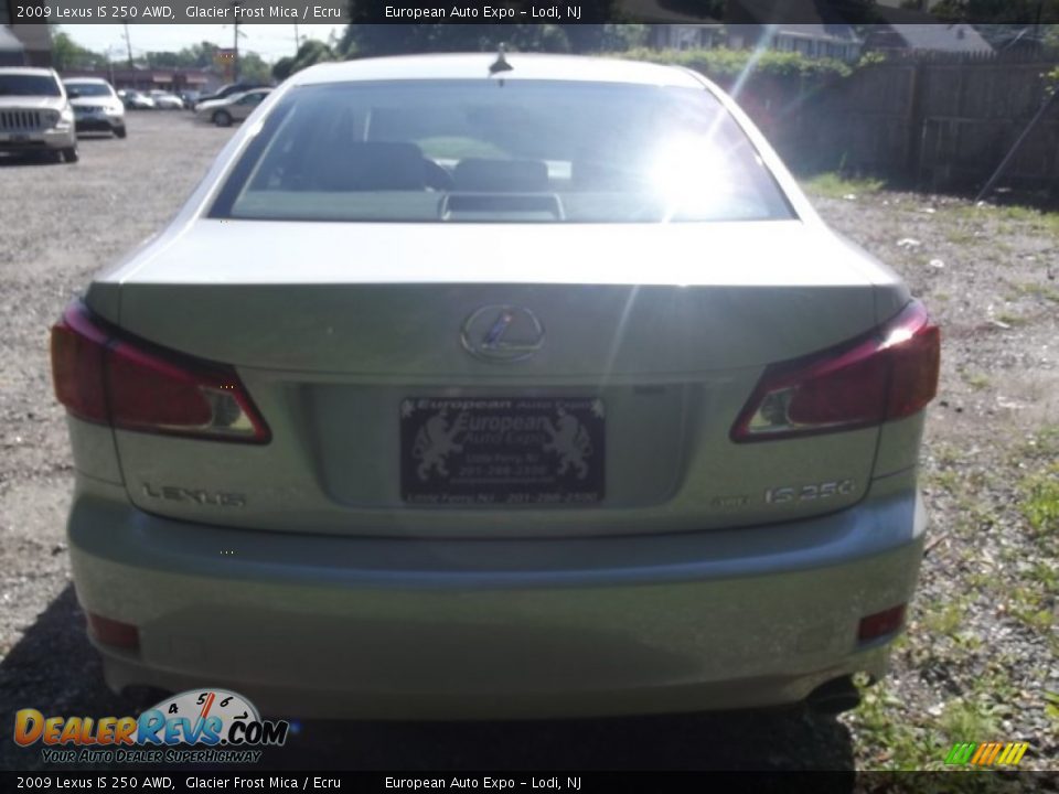 2009 Lexus IS 250 AWD Glacier Frost Mica / Ecru Photo #5