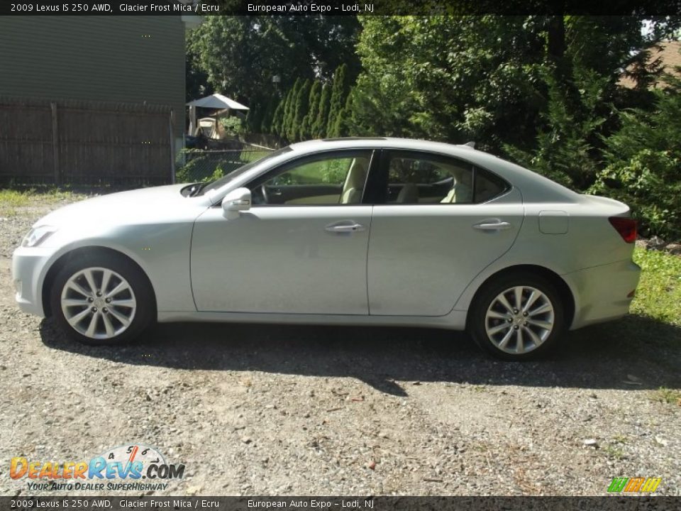 2009 Lexus IS 250 AWD Glacier Frost Mica / Ecru Photo #6