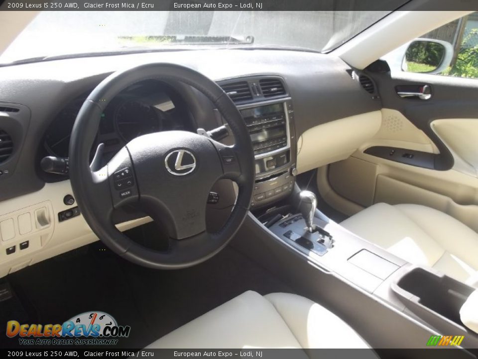 2009 Lexus IS 250 AWD Glacier Frost Mica / Ecru Photo #8