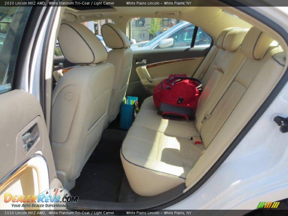 2010 Lincoln MKZ AWD White Platinum Tri-Coat / Light Camel Photo #9