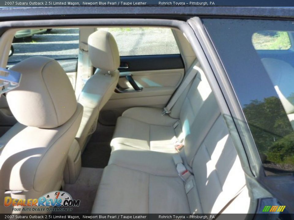2007 Subaru Outback 2.5i Limited Wagon Newport Blue Pearl / Taupe Leather Photo #5