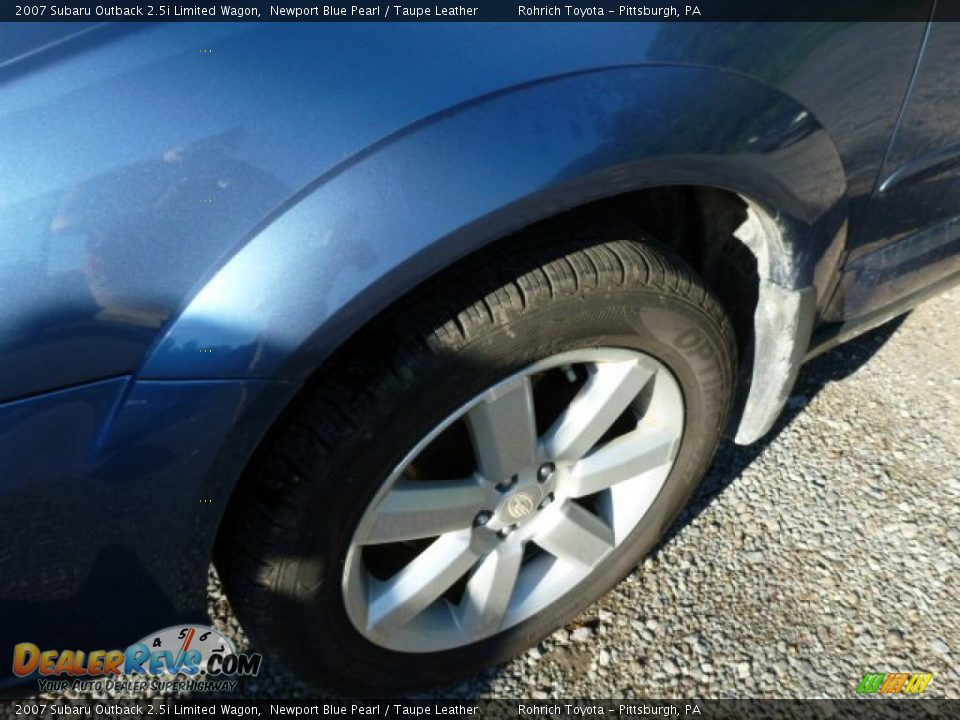 2007 Subaru Outback 2.5i Limited Wagon Newport Blue Pearl / Taupe Leather Photo #8