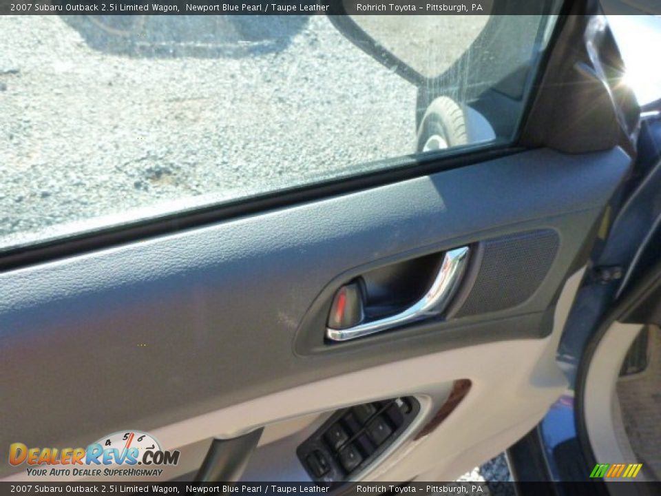 2007 Subaru Outback 2.5i Limited Wagon Newport Blue Pearl / Taupe Leather Photo #16