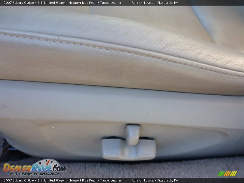 2007 Subaru Outback 2.5i Limited Wagon Newport Blue Pearl / Taupe Leather Photo #17