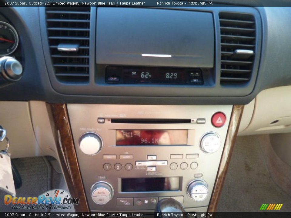 2007 Subaru Outback 2.5i Limited Wagon Newport Blue Pearl / Taupe Leather Photo #19