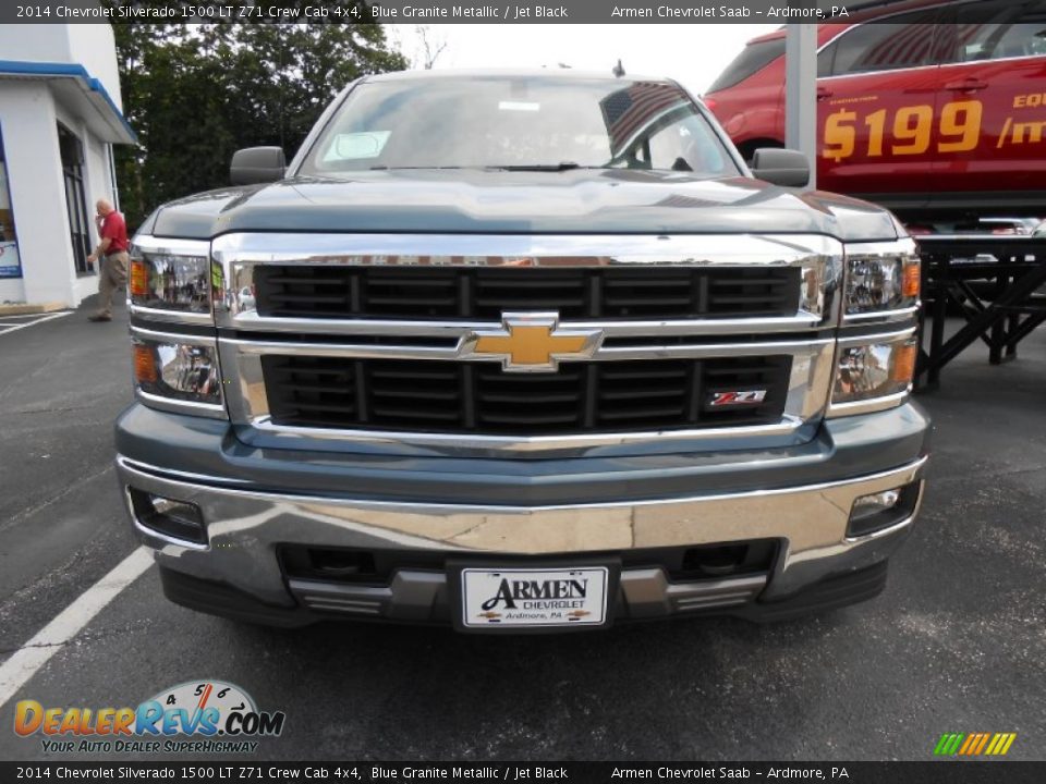 2014 Chevrolet Silverado 1500 LT Z71 Crew Cab 4x4 Blue Granite Metallic / Jet Black Photo #2