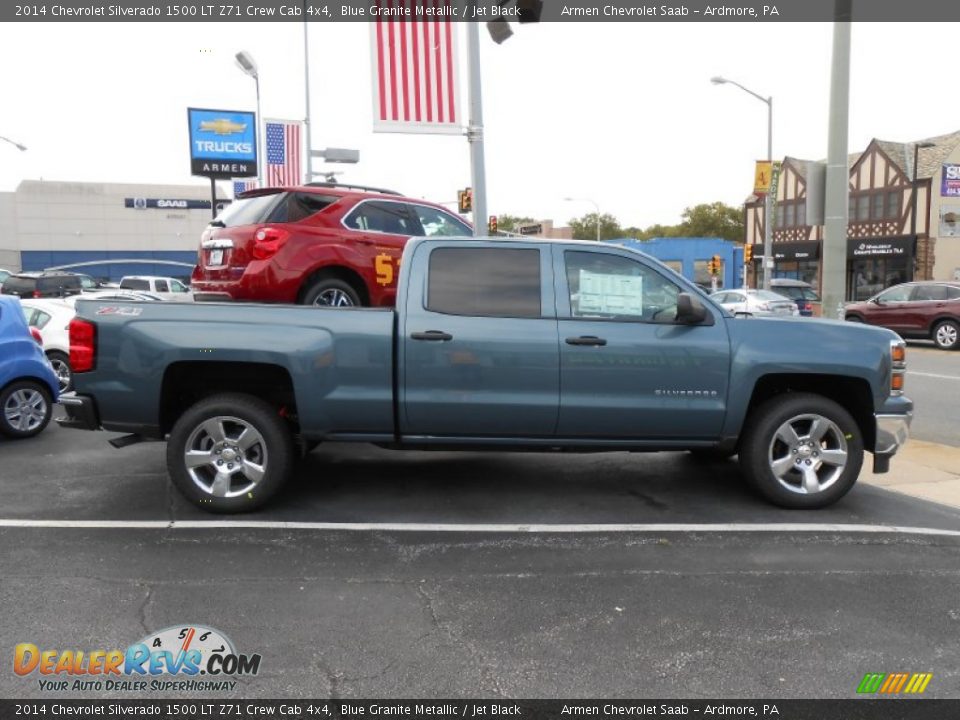 2014 Chevrolet Silverado 1500 LT Z71 Crew Cab 4x4 Blue Granite Metallic / Jet Black Photo #4