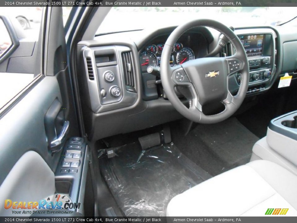 2014 Chevrolet Silverado 1500 LT Z71 Crew Cab 4x4 Blue Granite Metallic / Jet Black Photo #7