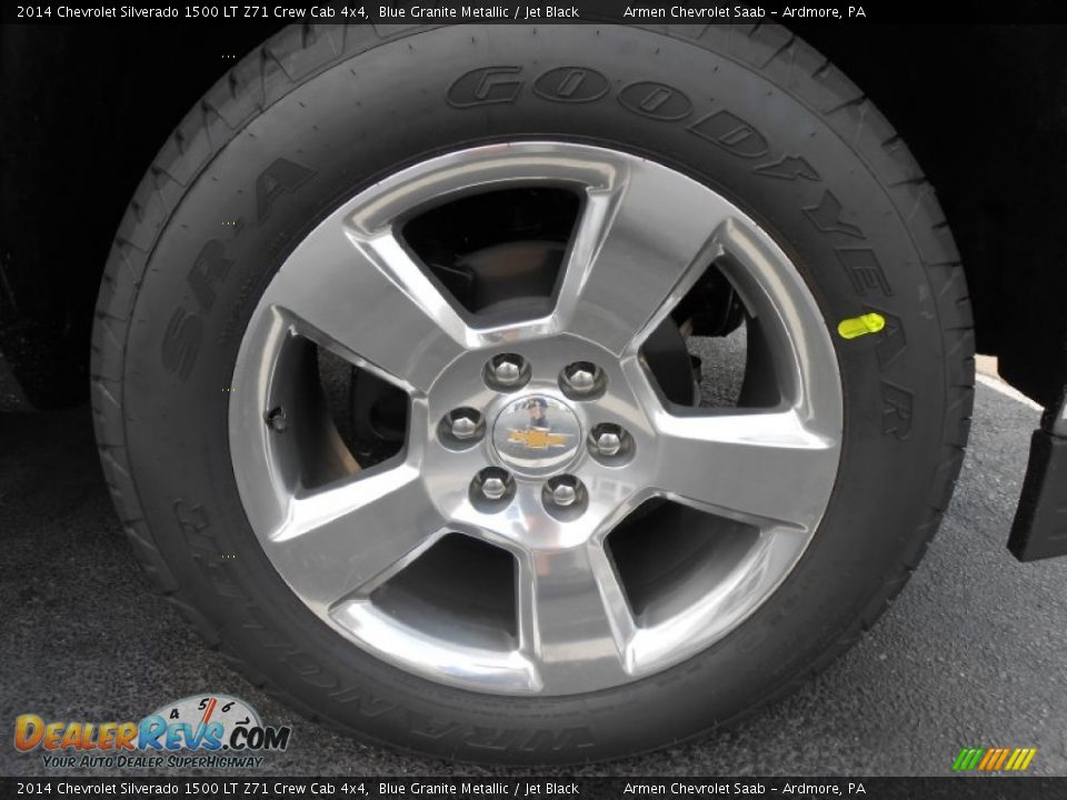 2014 Chevrolet Silverado 1500 LT Z71 Crew Cab 4x4 Blue Granite Metallic / Jet Black Photo #11