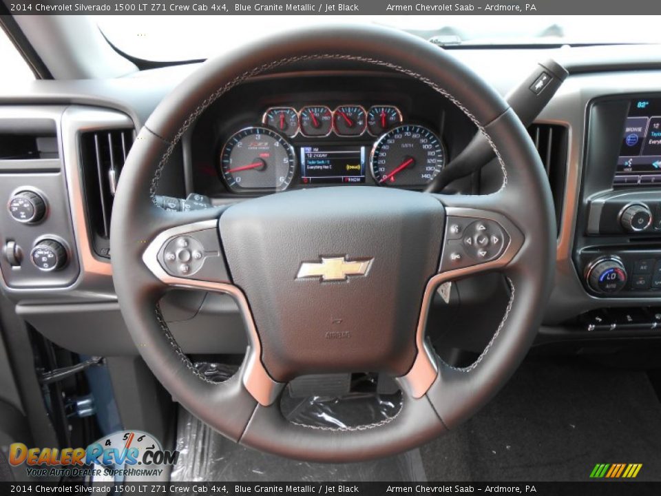 2014 Chevrolet Silverado 1500 LT Z71 Crew Cab 4x4 Blue Granite Metallic / Jet Black Photo #13