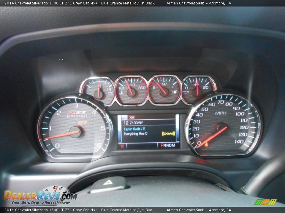 2014 Chevrolet Silverado 1500 LT Z71 Crew Cab 4x4 Blue Granite Metallic / Jet Black Photo #14