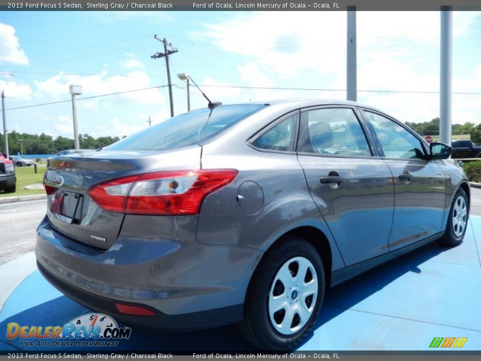 2013 Ford Focus S Sedan Sterling Gray / Charcoal Black Photo #3