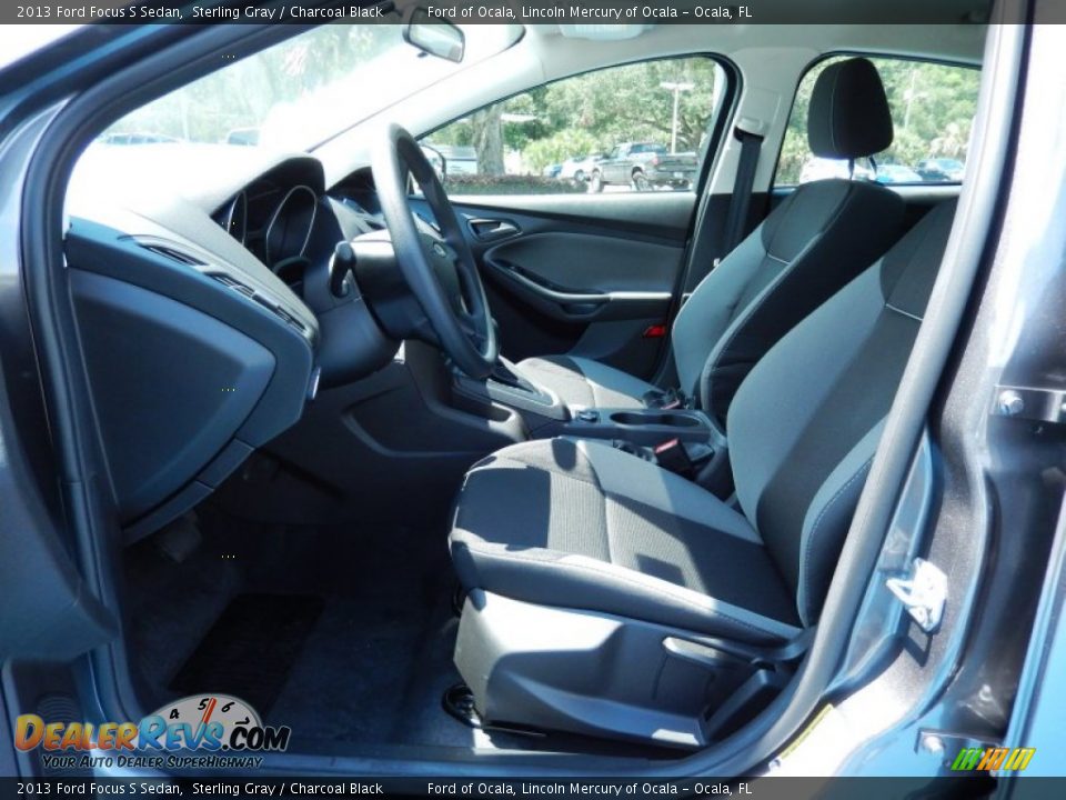 2013 Ford Focus S Sedan Sterling Gray / Charcoal Black Photo #6
