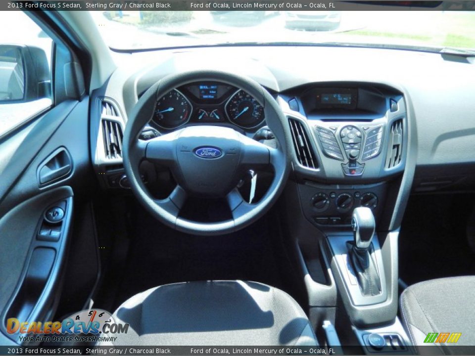 2013 Ford Focus S Sedan Sterling Gray / Charcoal Black Photo #8