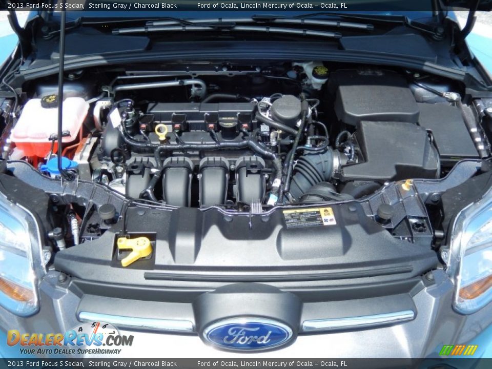 2013 Ford Focus S Sedan Sterling Gray / Charcoal Black Photo #11