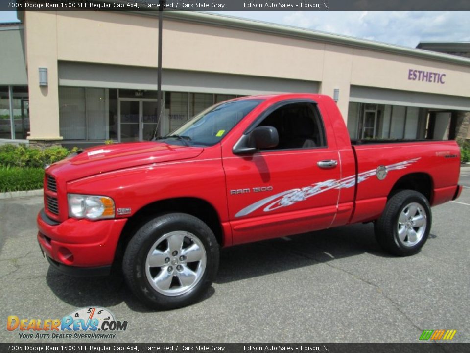 2005 Dodge Ram 1500 SLT Regular Cab 4x4 Flame Red / Dark Slate Gray Photo #1