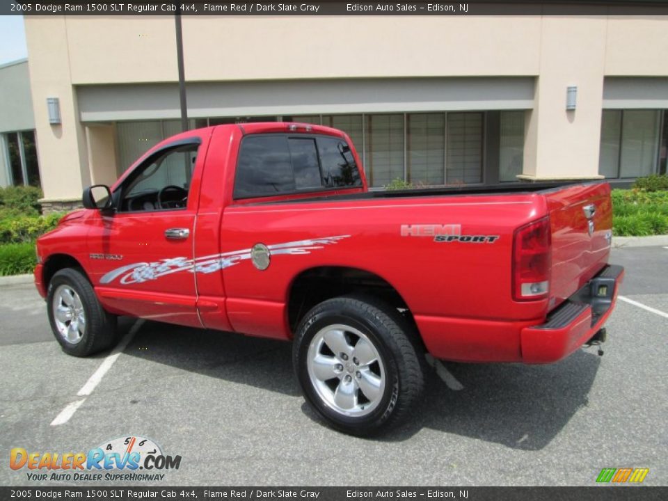 2005 Dodge Ram 1500 SLT Regular Cab 4x4 Flame Red / Dark Slate Gray Photo #4