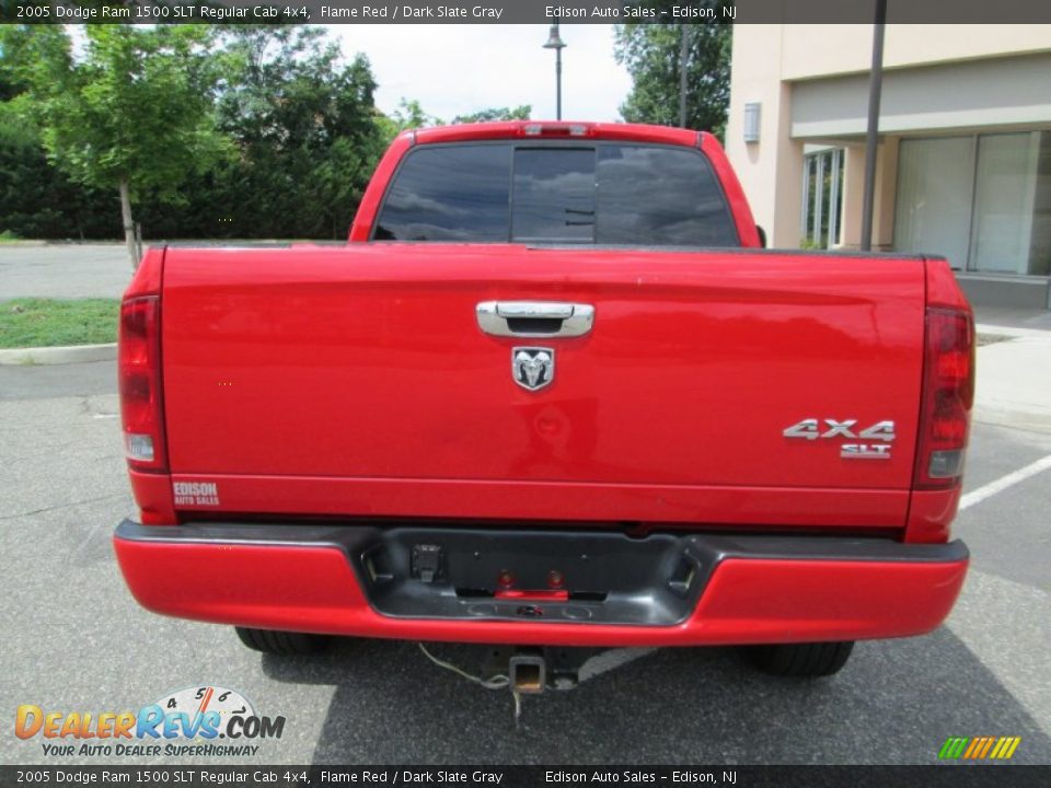 2005 Dodge Ram 1500 SLT Regular Cab 4x4 Flame Red / Dark Slate Gray Photo #6