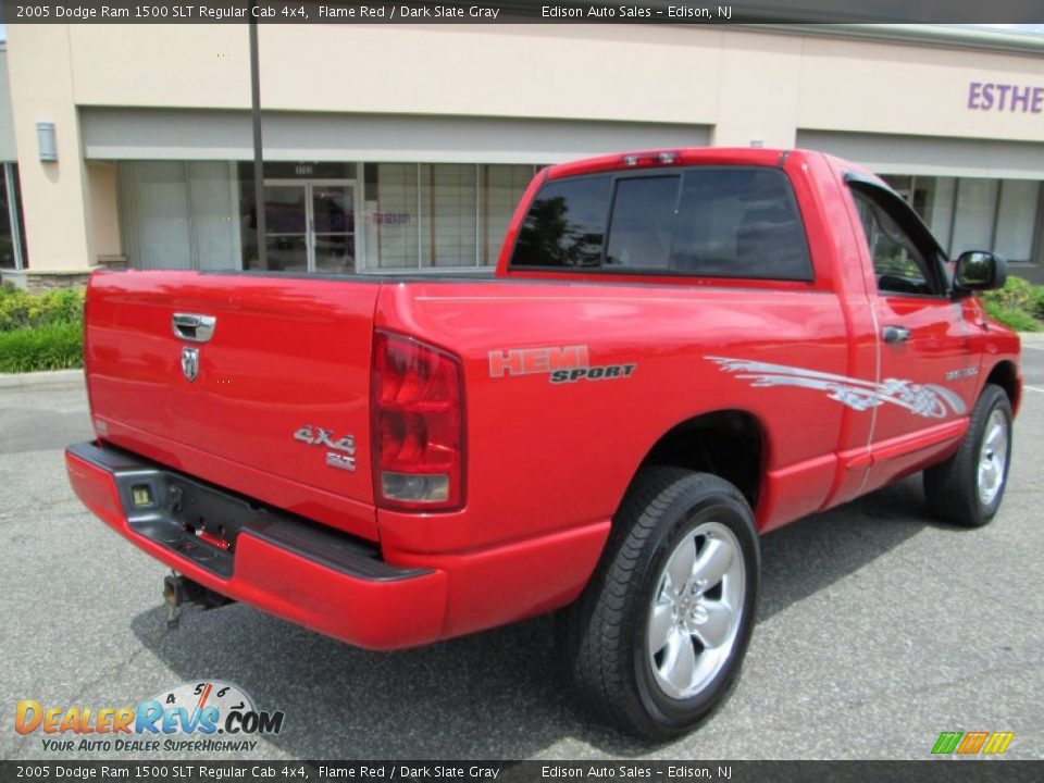 2005 Dodge Ram 1500 SLT Regular Cab 4x4 Flame Red / Dark Slate Gray Photo #8