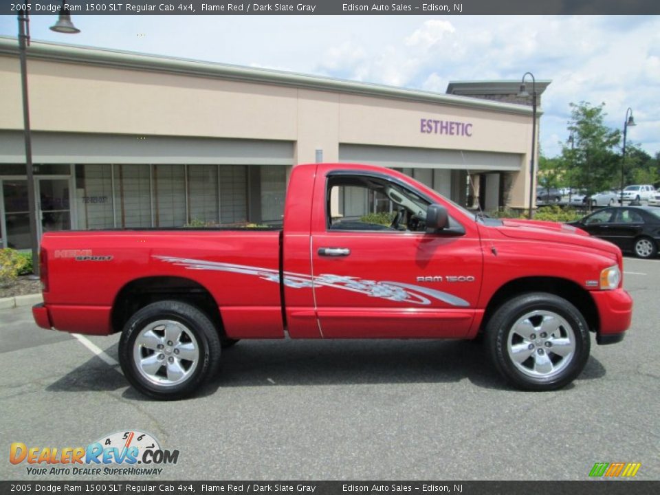 2005 Dodge Ram 1500 SLT Regular Cab 4x4 Flame Red / Dark Slate Gray Photo #10