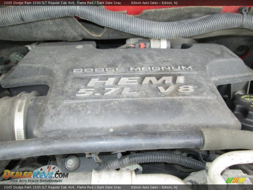 2005 Dodge Ram 1500 SLT Regular Cab 4x4 Flame Red / Dark Slate Gray Photo #25