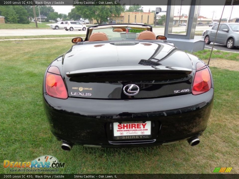 2005 Lexus SC 430 Black Onyx / Saddle Photo #5