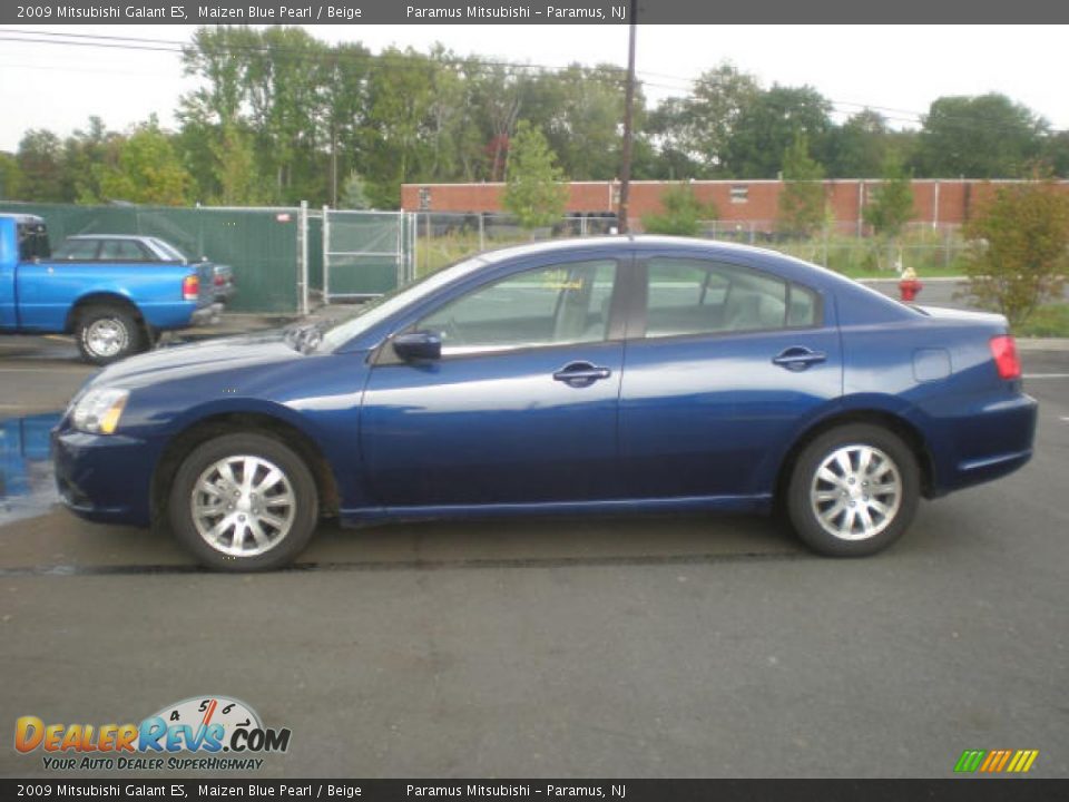 2009 Mitsubishi Galant ES Maizen Blue Pearl / Beige Photo #2