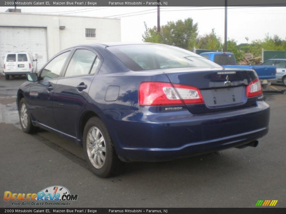 2009 Mitsubishi Galant ES Maizen Blue Pearl / Beige Photo #3