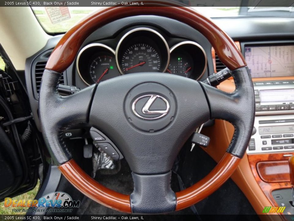 2005 Lexus SC 430 Black Onyx / Saddle Photo #12
