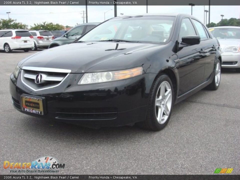 2006 Acura TL 3.2 Nighthawk Black Pearl / Camel Photo #1