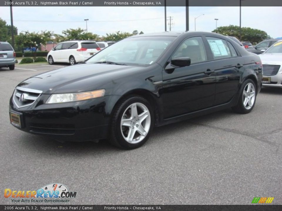 2006 Acura TL 3.2 Nighthawk Black Pearl / Camel Photo #2