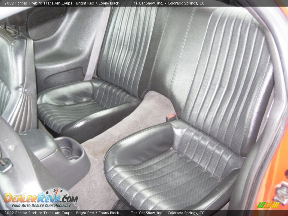 Rear Seat of 2002 Pontiac Firebird Trans Am Coupe Photo #5