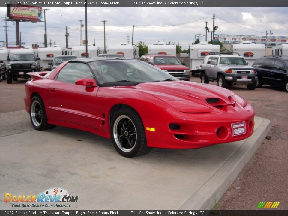 Front 3/4 View of 2002 Pontiac Firebird Trans Am Coupe Photo #14