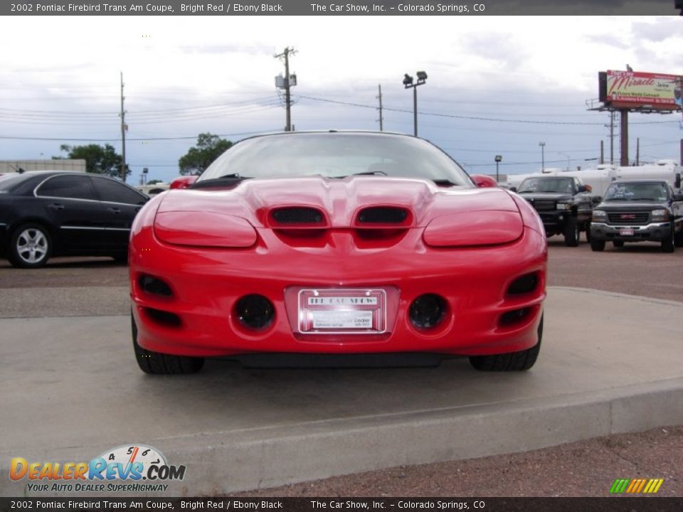 2002 Pontiac Firebird Trans Am Coupe Bright Red / Ebony Black Photo #15