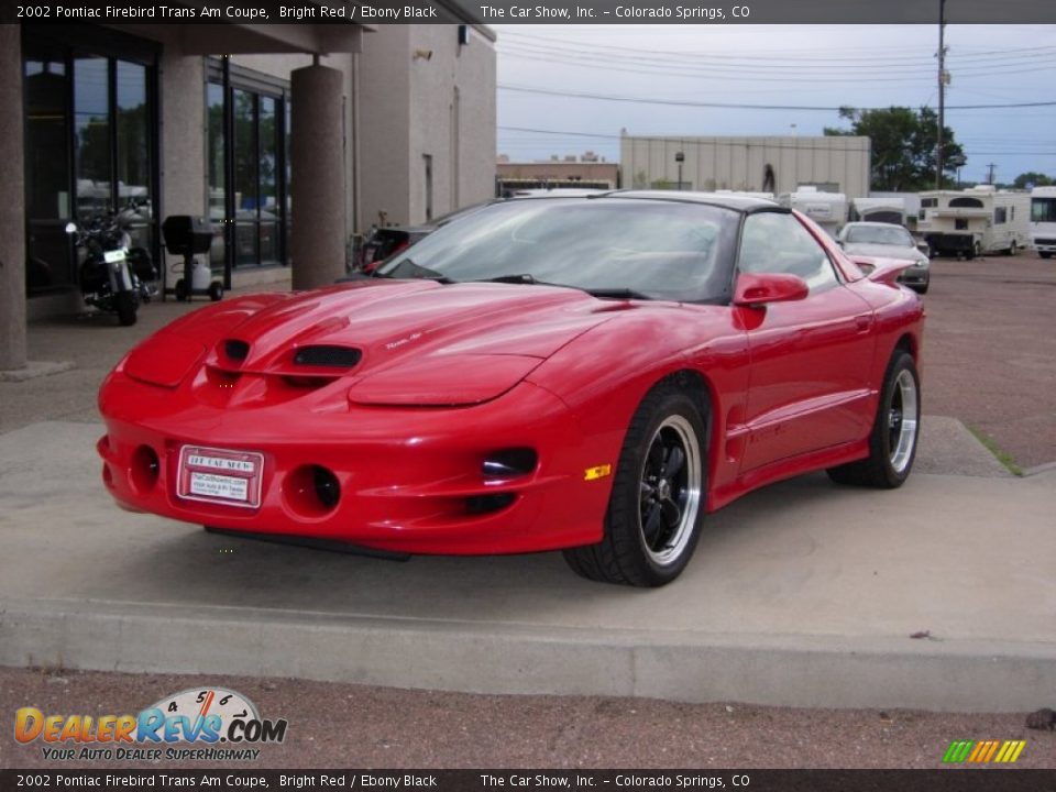2002 Pontiac Firebird Trans Am Coupe Bright Red / Ebony Black Photo #16