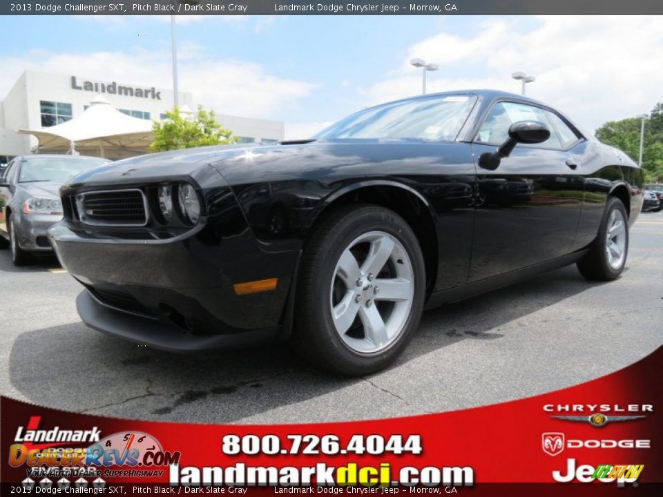 2013 Dodge Challenger SXT Pitch Black / Dark Slate Gray Photo #1