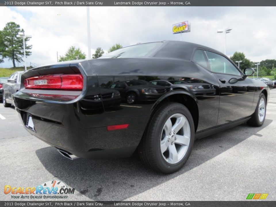2013 Dodge Challenger SXT Pitch Black / Dark Slate Gray Photo #3