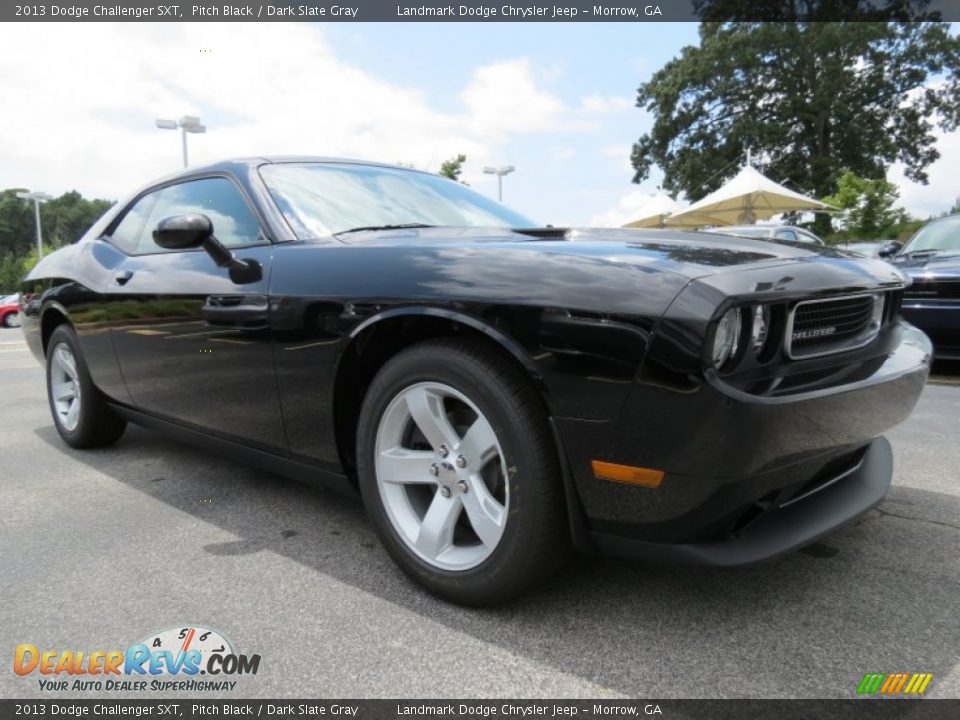 2013 Dodge Challenger SXT Pitch Black / Dark Slate Gray Photo #4