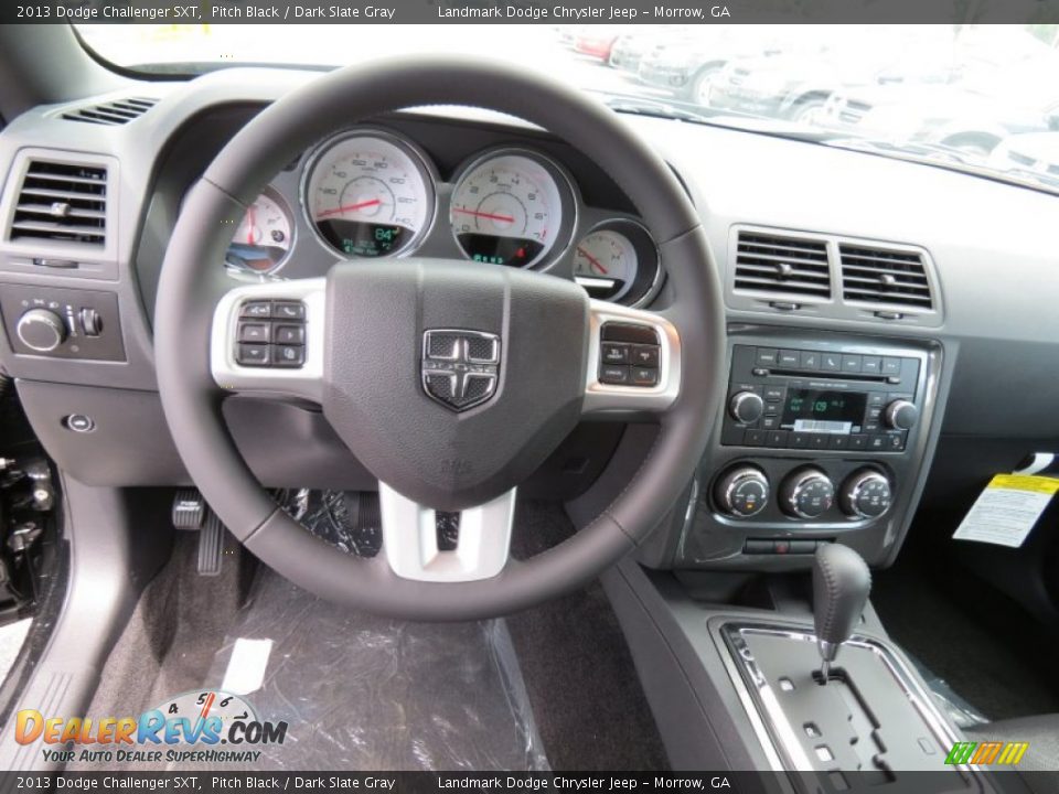 2013 Dodge Challenger SXT Pitch Black / Dark Slate Gray Photo #8