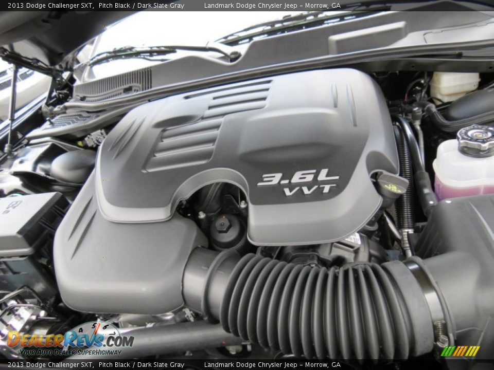 2013 Dodge Challenger SXT Pitch Black / Dark Slate Gray Photo #9