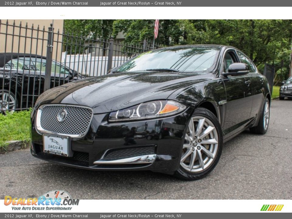 2012 Jaguar XF Ebony / Dove/Warm Charcoal Photo #1