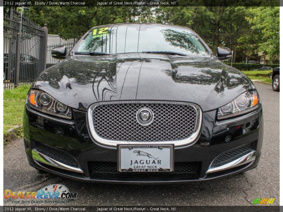 2012 Jaguar XF Ebony / Dove/Warm Charcoal Photo #2