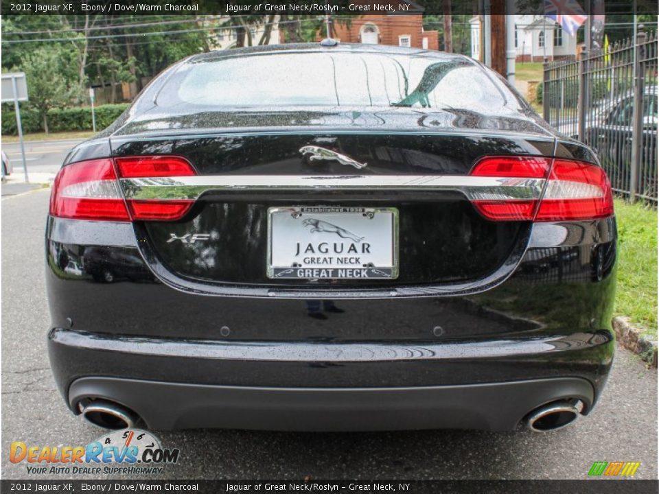 2012 Jaguar XF Ebony / Dove/Warm Charcoal Photo #5