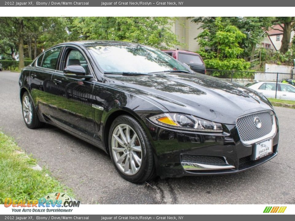 2012 Jaguar XF Ebony / Dove/Warm Charcoal Photo #7