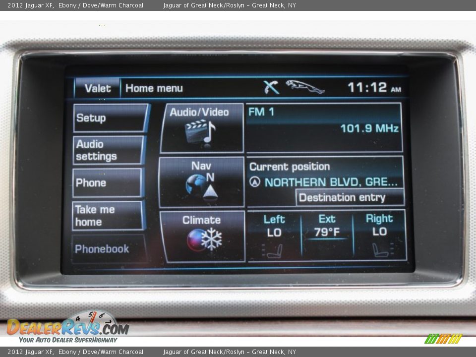 2012 Jaguar XF Ebony / Dove/Warm Charcoal Photo #22